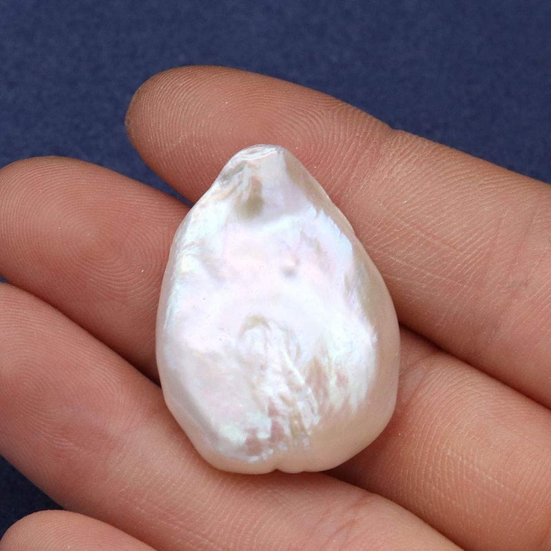 LE SKY 2 Pcs Baroque Pearl No Hole Natural Cultured Freshwater Irregular Pearl Bead Original for Jewelry Making - Image 5